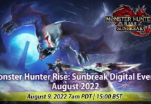 Monster Hunter Rise Sunbreak : le Digital Event d’août daté Monster Hunter Rise Sunbreak Digital Event Août 2022